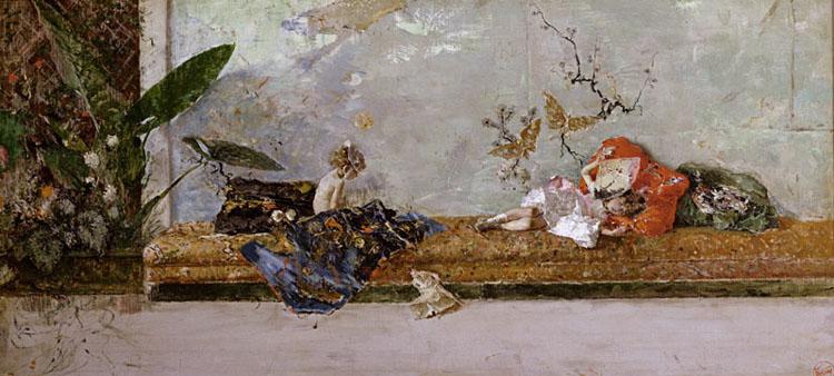 Marsal, Mariano Fortuny y The Children of the Painter in the Japanese Room (nn02)